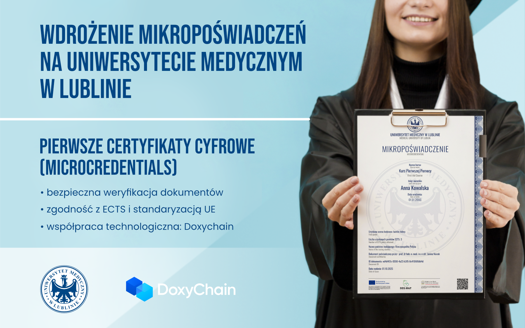 plakat informacyjny o wdrożeniu mikropoświadczeń 