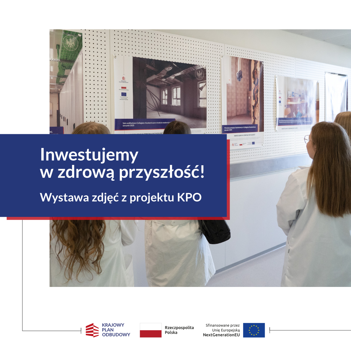 grafika promująca Wystawę „Inwestujemy w zdrową przyszłość” – fotografia w służbie zmian