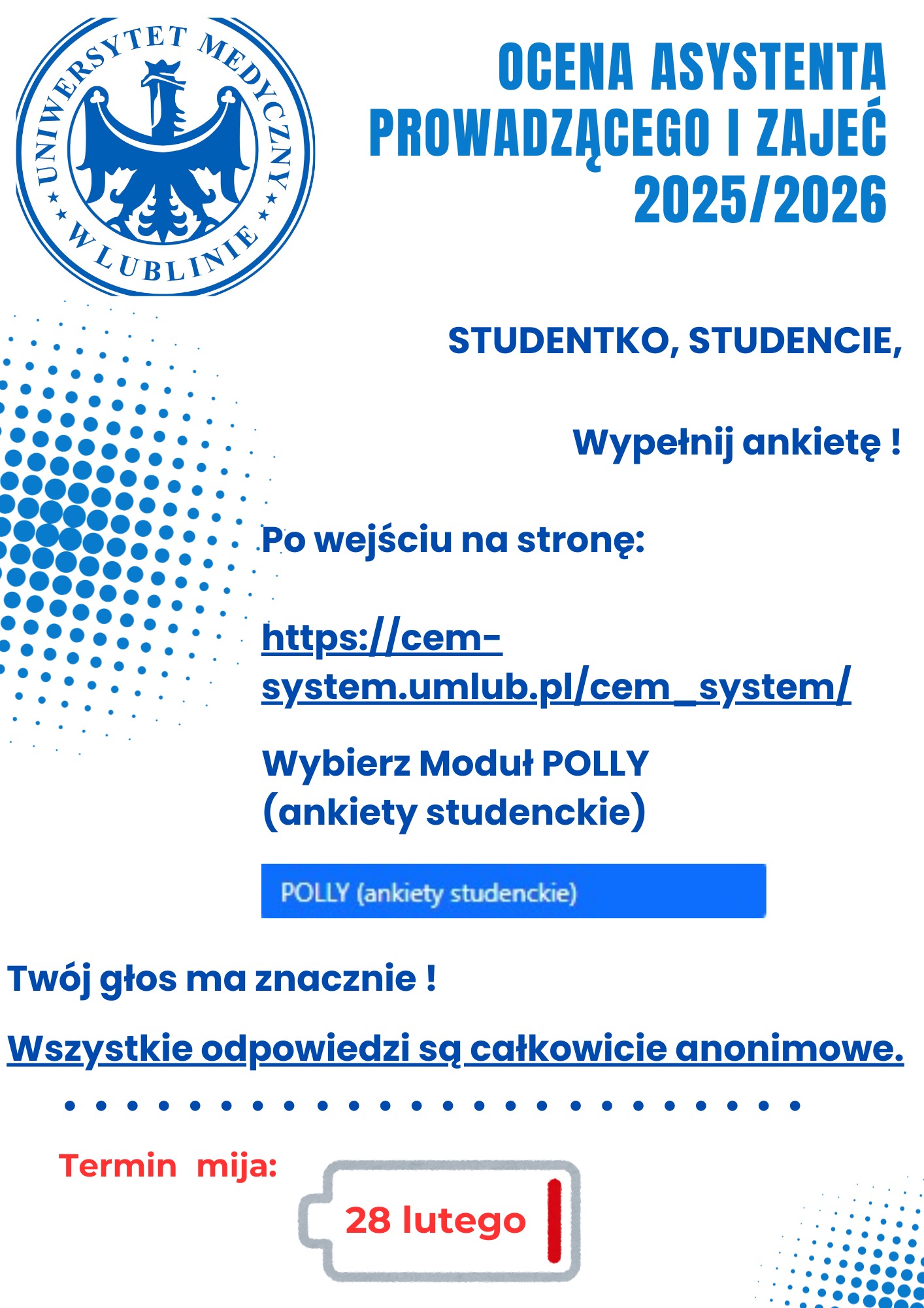 plakat informacyjny ankietyzacji