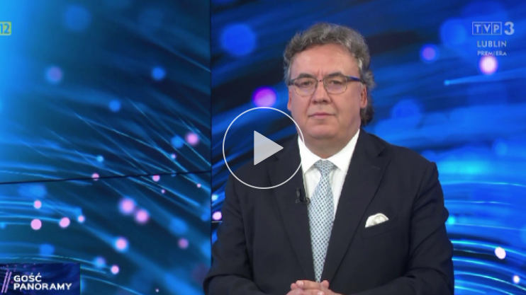 profesor Rejdak występujący w telewizji
