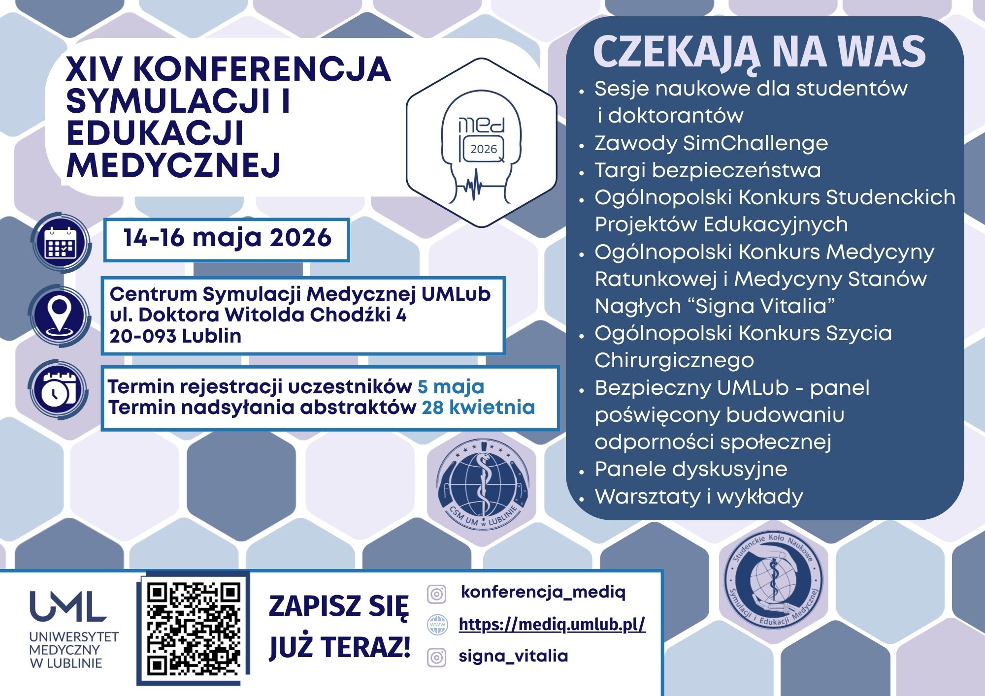 plakat informacyjny konferencji MedIQ