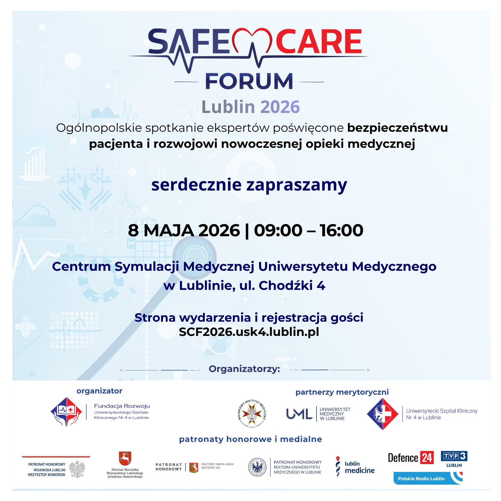 Plakat Safe Care Forum