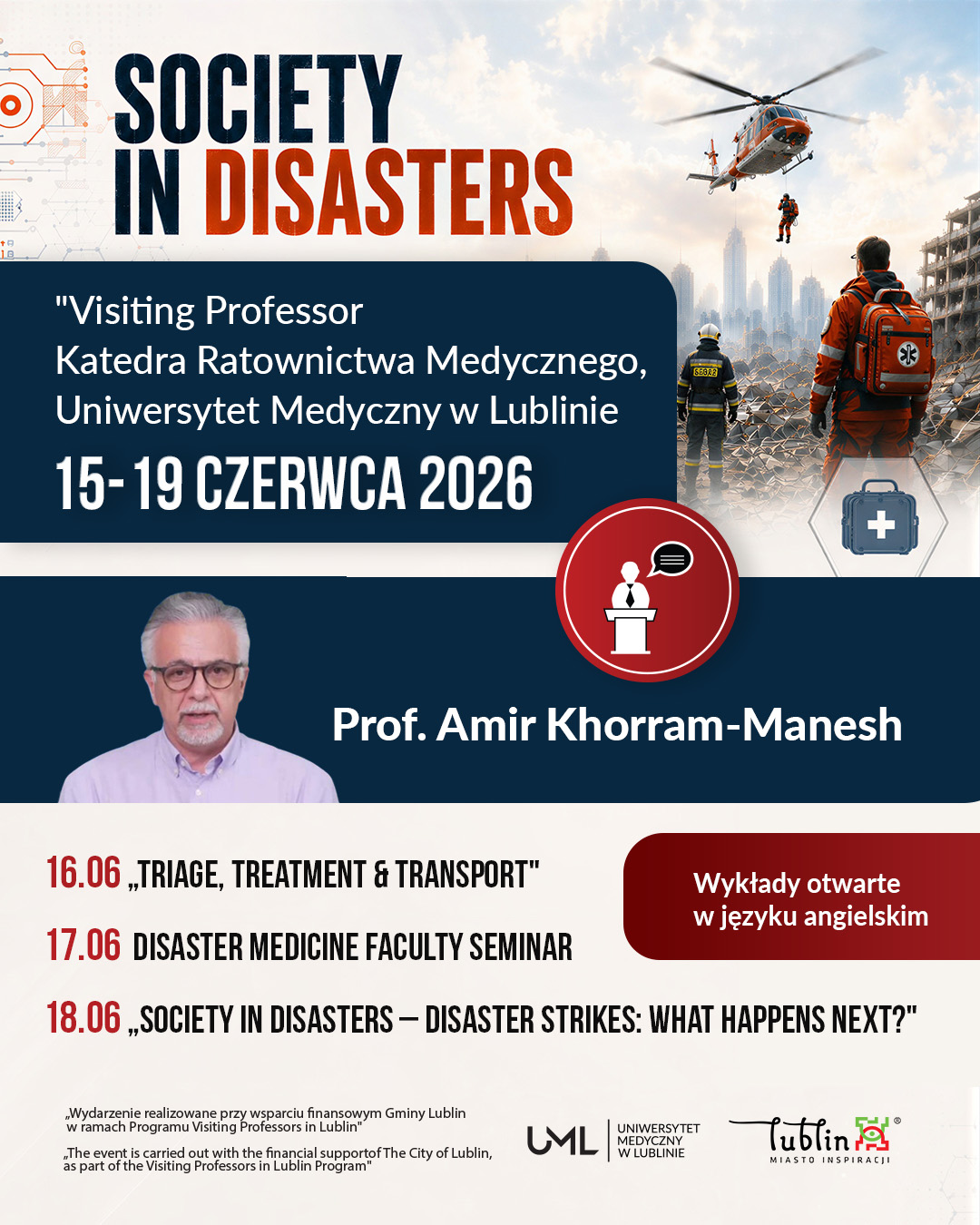 Plakat „Tydzień z ekspertem” na Uniwersytecie Medycznym w Lublinie