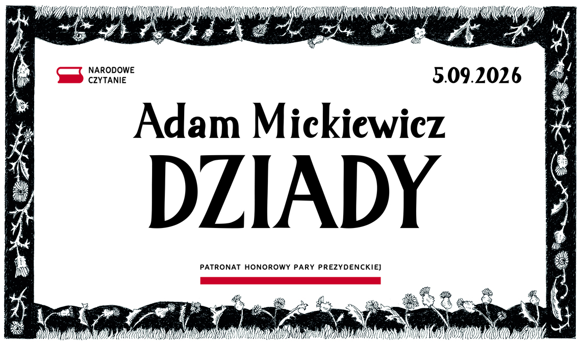 Baner Narodowe Czytanie 2026 - Dziady Adama Mickiewicza