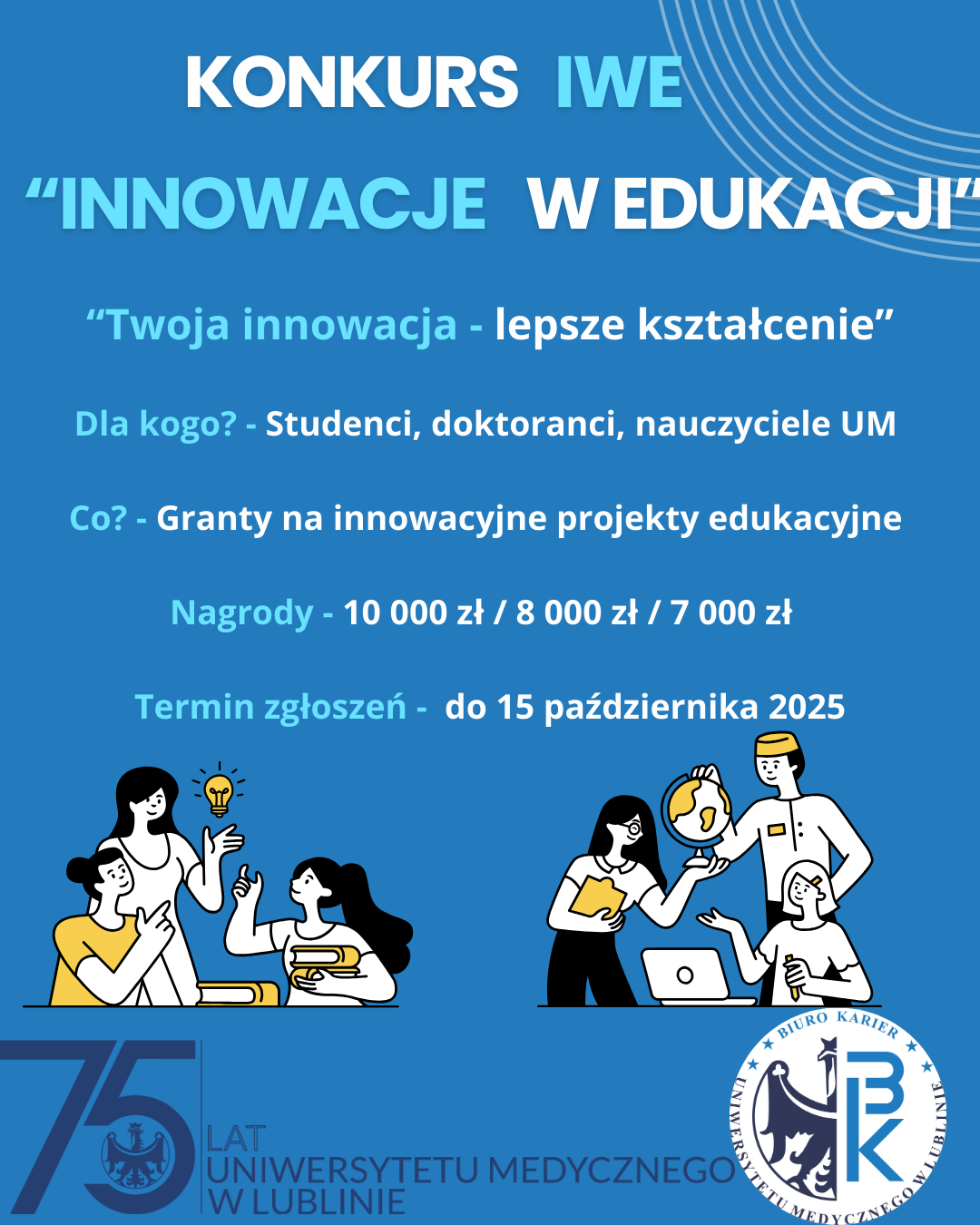 plakat dotyczący konkursu Innowacje w Edukacji