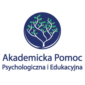 znak graficzny Akademickiej Pomocy Pscyhologicznej i Edukacyjnej