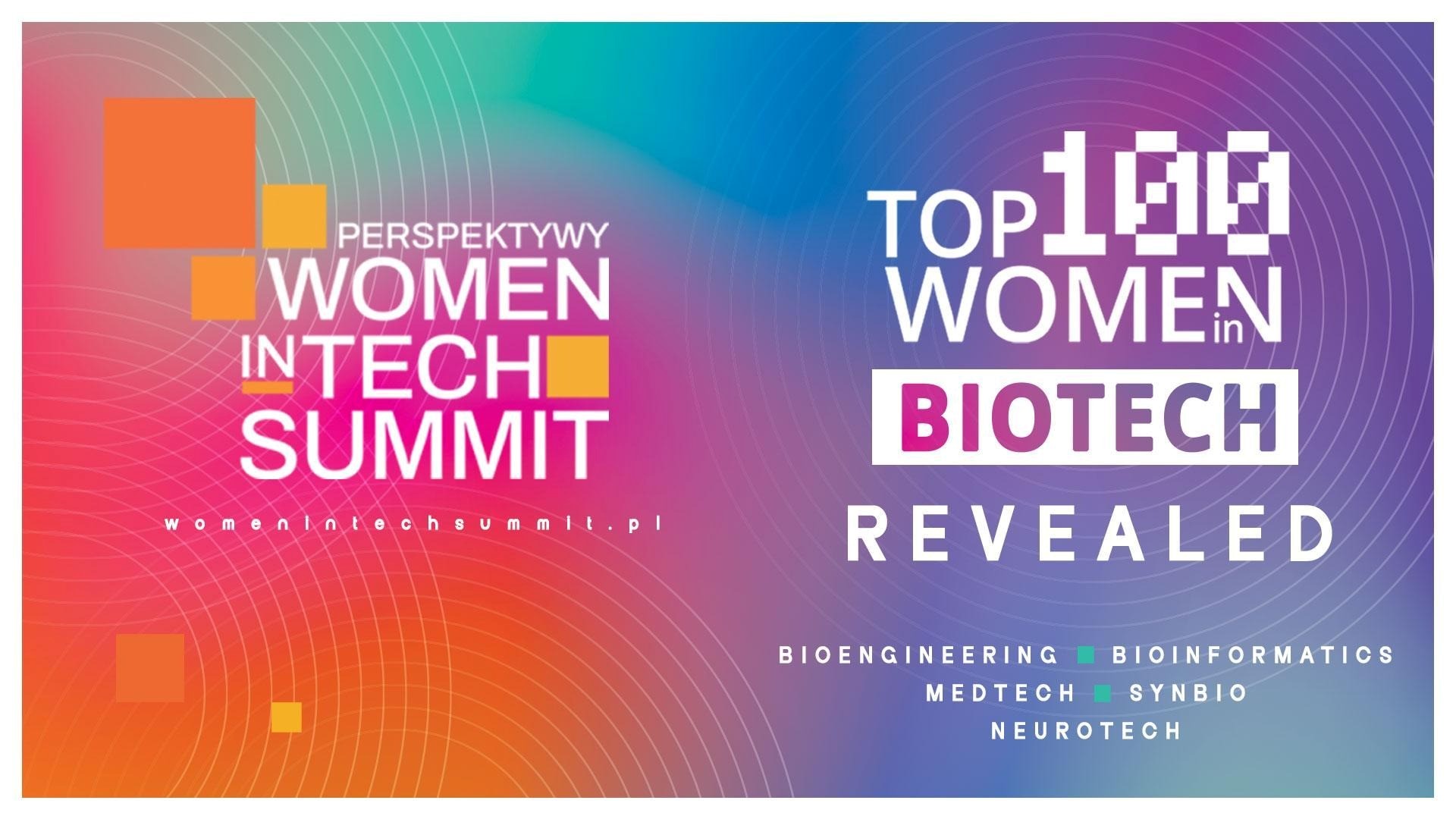 grafika zestawienia TOP 100 Women in Biotech